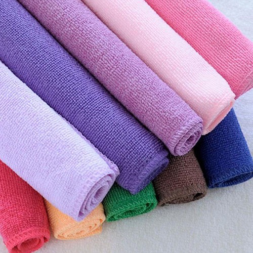 Bộ 10 Cái Khăn Lau Mặt Vải Mềm Sợi Nhỏ Màu Kẹo Khổ 25x25cm