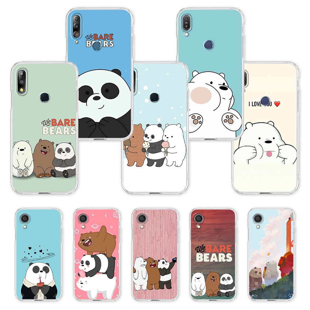 Ốp Điện Thoại Trong Suốt Hình We Bare Bears Cho Asus Zenfone 3 ZE552KL/3 ZE520KL/ZB634KL