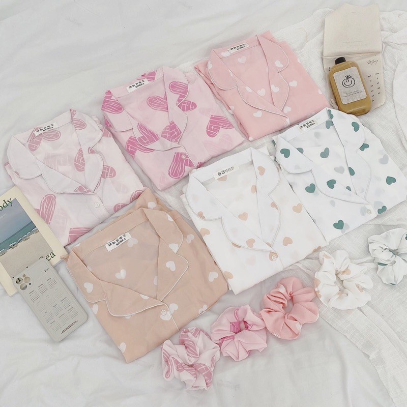 Đồ ngủ 🌸FREESHIP🌸 Bộ ngủ lụa mango hình cute, đồ bộ mặc nhà tay cộc freesize dành riêng cho nữ | BigBuy360 - bigbuy360.vn