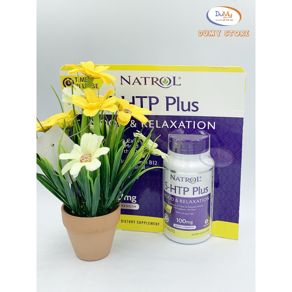Viên uống giảm căng thẳng Natrol 5 HTP Mood & Relaxation Plus 100mg