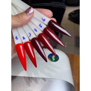 Set sơn gel màu đỏ 6 chai