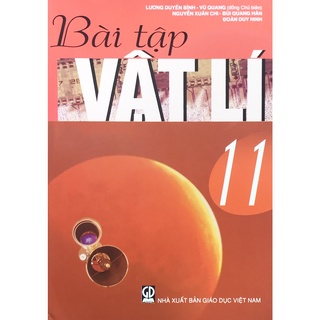 Sách Bài tập vật lý 11 và 2 tập giấy kiểm tra kẻ ngang xanh