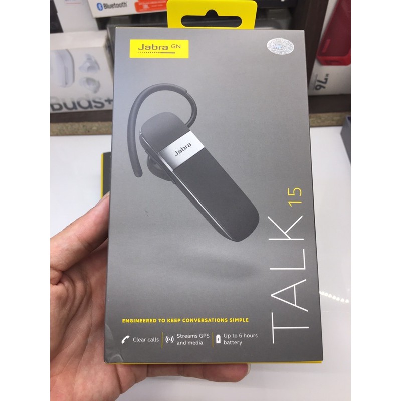 Tai nghe Bluetooth Jabra Talk 15 Đen - Hàng chính hãng