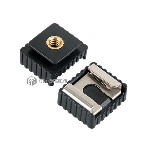 Gá đổi đế đèn Flash Hot shoe mount to ¼ inch adapter gắn thiết bị vào máy ảnh