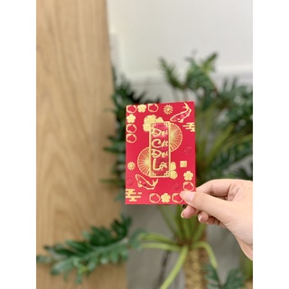 Bao lì xì chúc mừng năm mới, nhỏ gọn, xinh xắn, lấp lánh, bao lì xì đỏ, lixi tết in chữ nổi 3D truyền thống, sang trọng