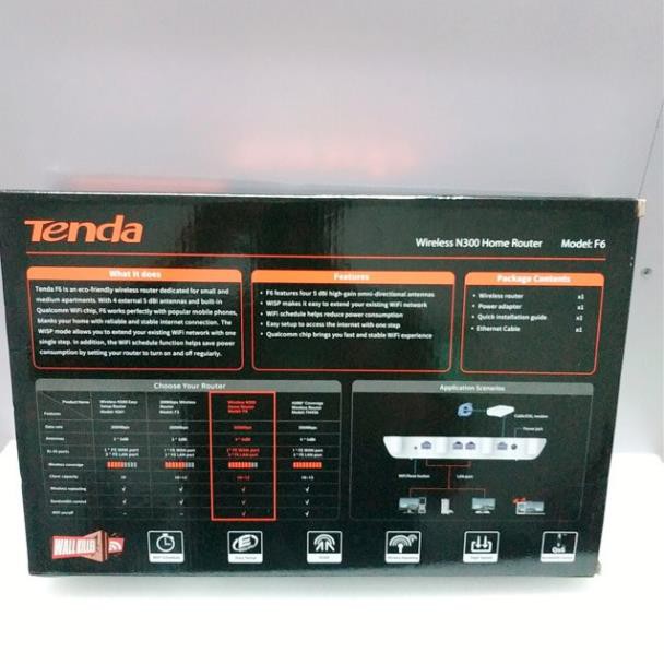 [WIFI TENDA 4 RÂU] Router wifi Tenda F6 Wireless N300Mbps