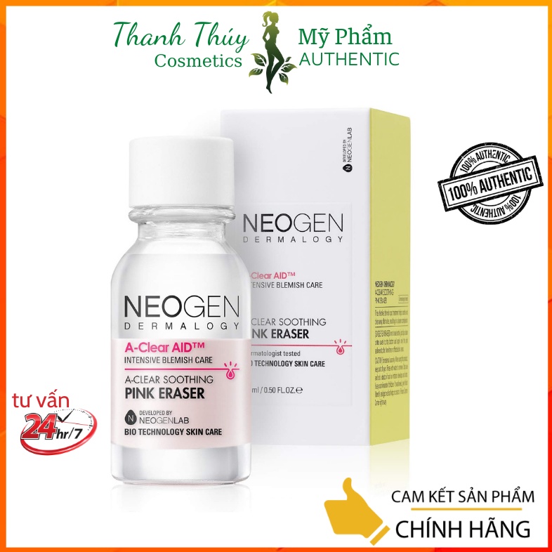 Chấm Mụn 2 Lớp Xẹp Mụn Sau 4H Neogen Dermalogy A-Clear Aid Soothing Pink Eraser - 15ml