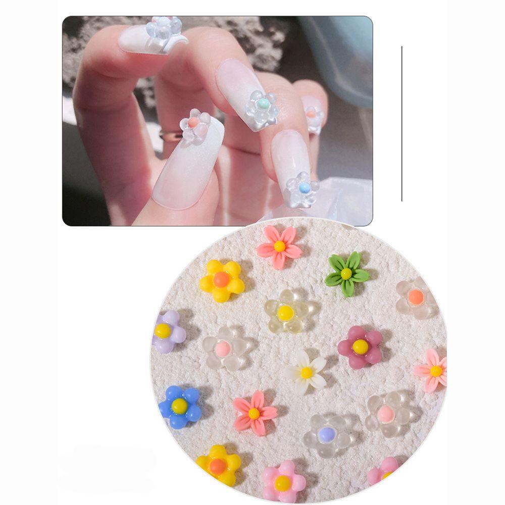 Bộ 50 Hoa Trang Trí Móng Tay Nghệ Thuật 3D Thời Trang Dành Cho Nữ