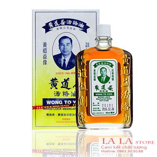 Dầu nóng Wong To Yick (Huỳnh Đạo Ích) Hong Kong 50ml