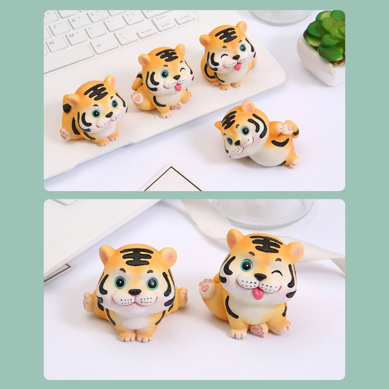 Mô hình con hổ dễ thương dùng trang trí tiểu cảnh