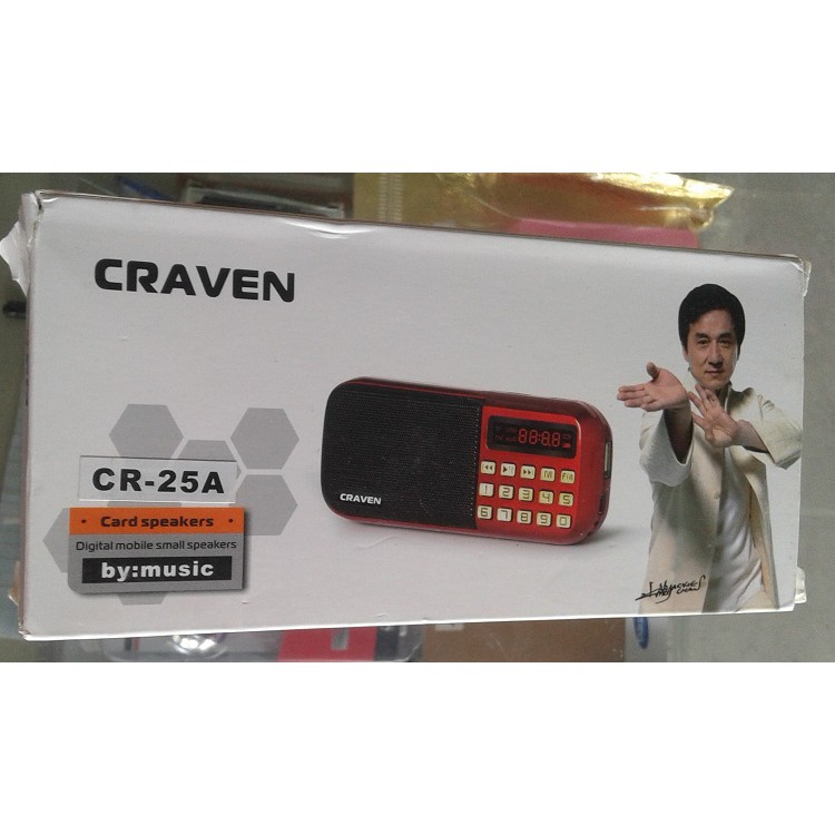 ĐÀI NGHE THẺ NHỚ, USB, RADIO CRAVEN CR-25A