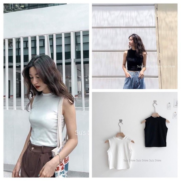 Chuẩn Áo crt ba lỗ thể thao ôm dáng bozip co dãn _ áo croptop balo body xuất khẩu