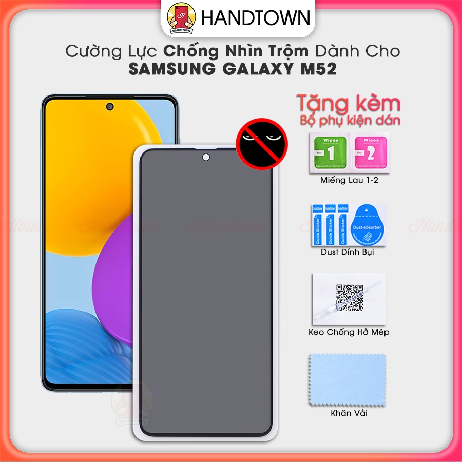 Cường Lực Chống Nhìn Trộm Samsung Galaxy M52 samsungM52 Chống Va Đập Chống Nước Chất Lượng Cao Handtown