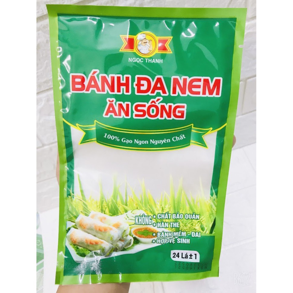  Bánh Đa Nem Cuốn Gỏi Ăn Sống Hiệu Ngọc Thanh Túi 24 lá