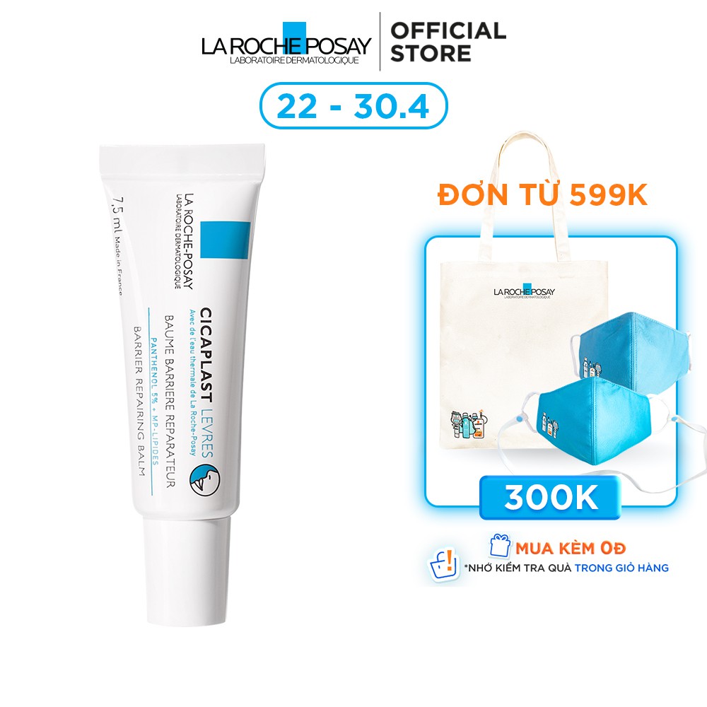 [Mã FMCGMALL giảm 8% đơn 250K] Kem Dưỡng giúp phục hồi độ ẩm & bảo vệ môi La Roche-Posay Cicaplast Lips 7.5ml | BigBuy360 - bigbuy360.vn