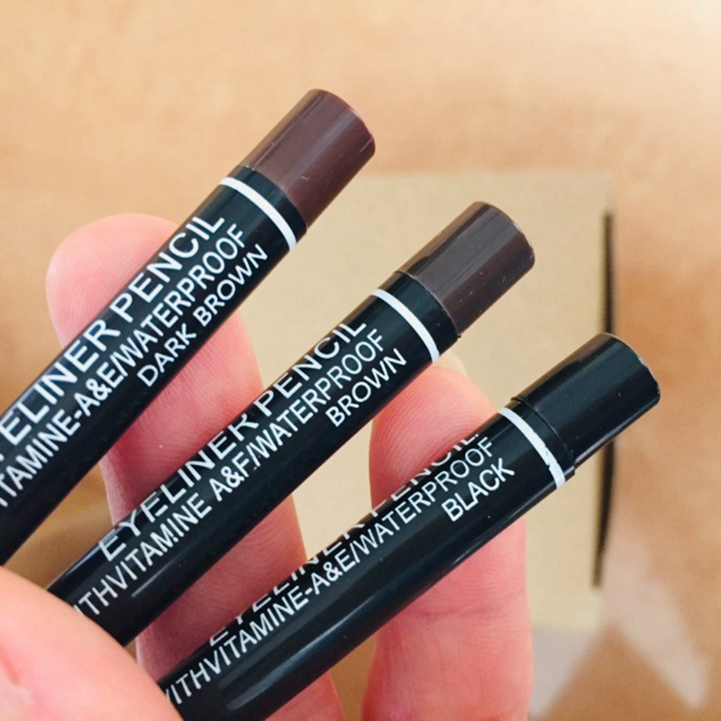 (hàng Mới Về) 1 Bút Chì Kẻ Mắt / Lông Mày / Kẻ Mắt / Lông Mày Keepgoing1 Fm011700 Màu Nâu / Đen Chống Thấm Nước