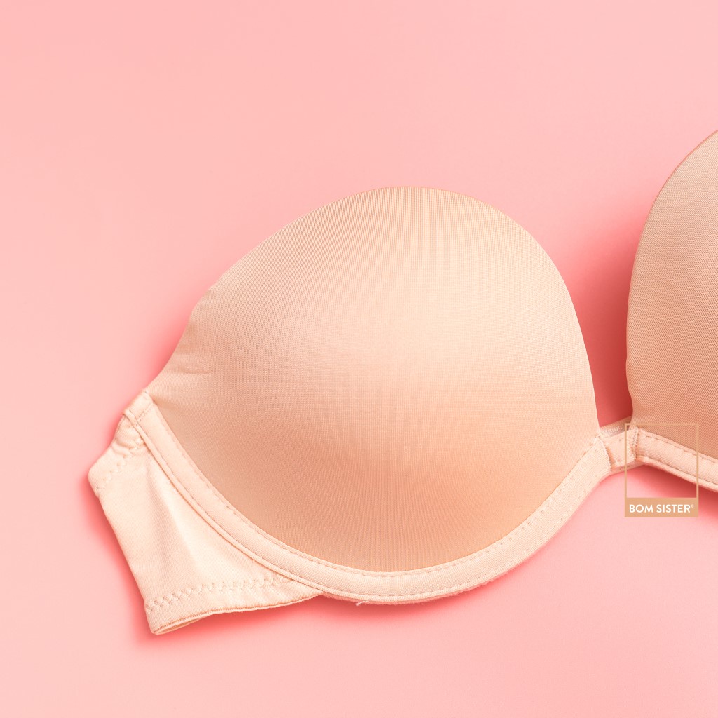 Áo lót mút mỏng có gọng thun lạnh màu trơn nâng ngực tự nhiên BOM SISTER A2015 | BigBuy360 - bigbuy360.vn