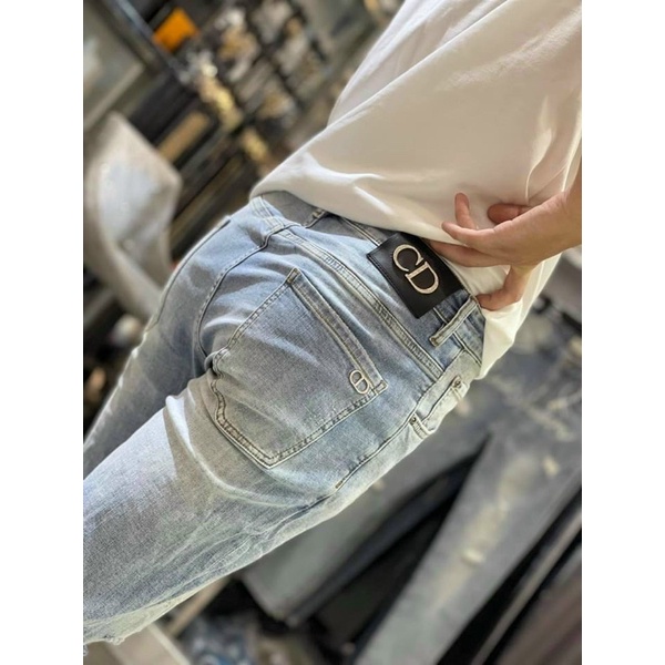 Quần Dior Rách Cao Cấp 1:1, Quần Jean Cao Cấp dành cho Nam