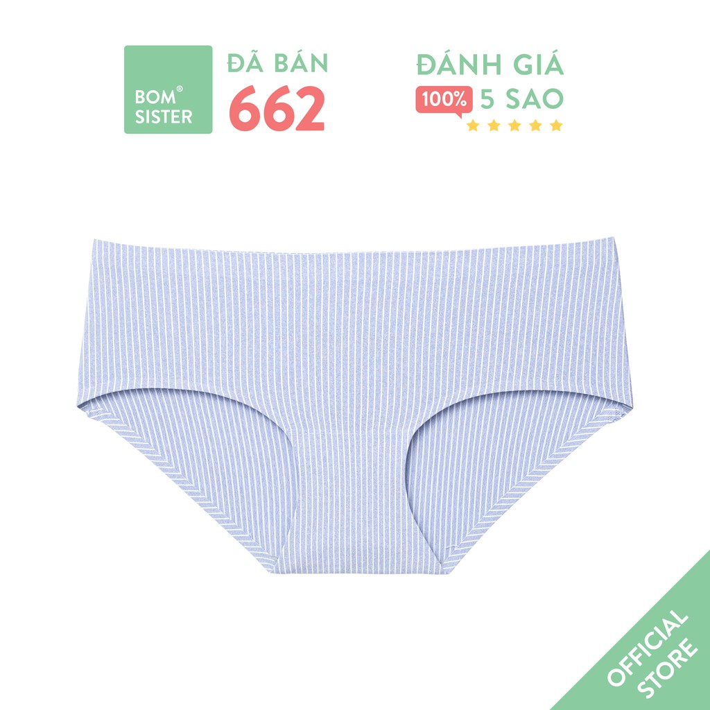 Quần lót su đúc ép viền hoạ tiết sọc BOM SISTER Q1225
