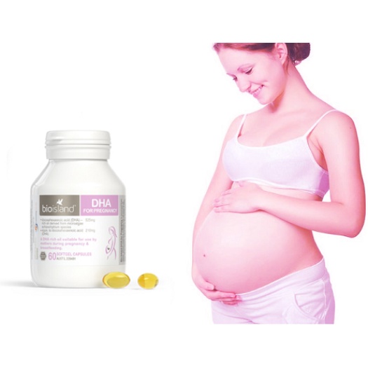 Viên uống bổ sung vitamin cho bà bầu Bio Island DHA 60 viên