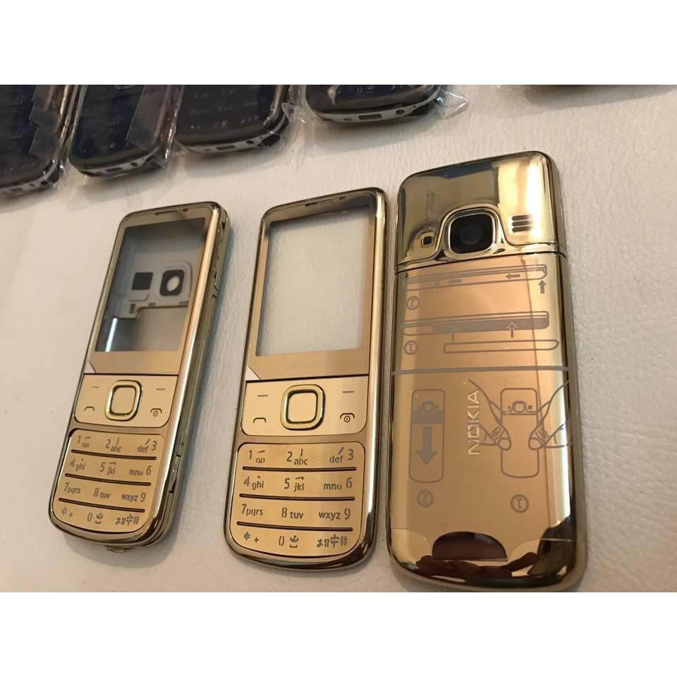 Vỏ điện thoại nokia 6700 classic vàng gold