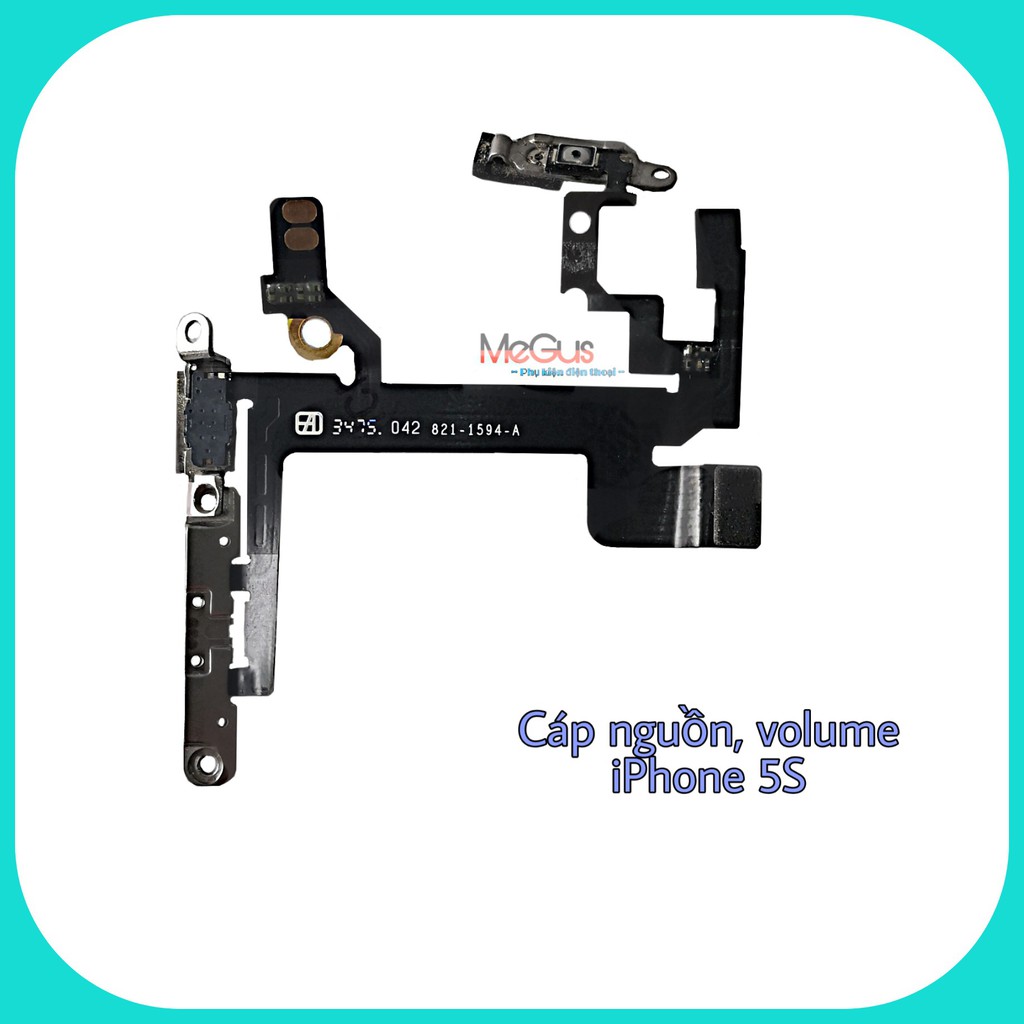 Cáp nguồn, âm lượng, gạt rung, flash iphone 5s