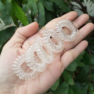 Sỉ 10 Cột tóc lò xo trong suốt cở Nhí