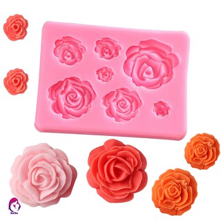 Khuôn silicon làm kẹo / chocolate hình hoa hồng xinh xắn