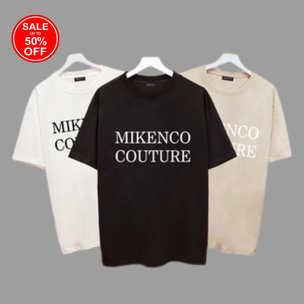 Áo thun tay lỡ MIKENCO Basic , Áo thun Basic unisex nam nữ from rộng oversize chất liệu cotton 100%-MAMSHOPVN