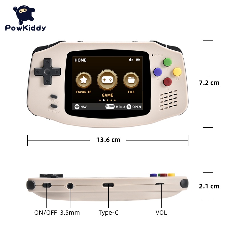 Máy Chơi game Cầm Tay A30 Màn Hình 2.8 inch IPS HD 32G Tích Hợp 4000 Trò Chơi Cho Bé