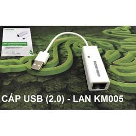Cáp USB RA LAN Kingmaster KM005 - Full Box - Hàng Chính Hãng, Bảo Hành 6 Tháng- Kết Nối Ổn Định | WebRaoVat - webraovat.net.vn