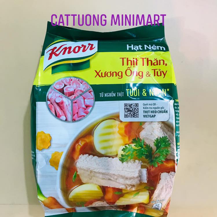 Hạt nêm thịt thăn, xương ống, tủy Knorr gói 1,8 Kg