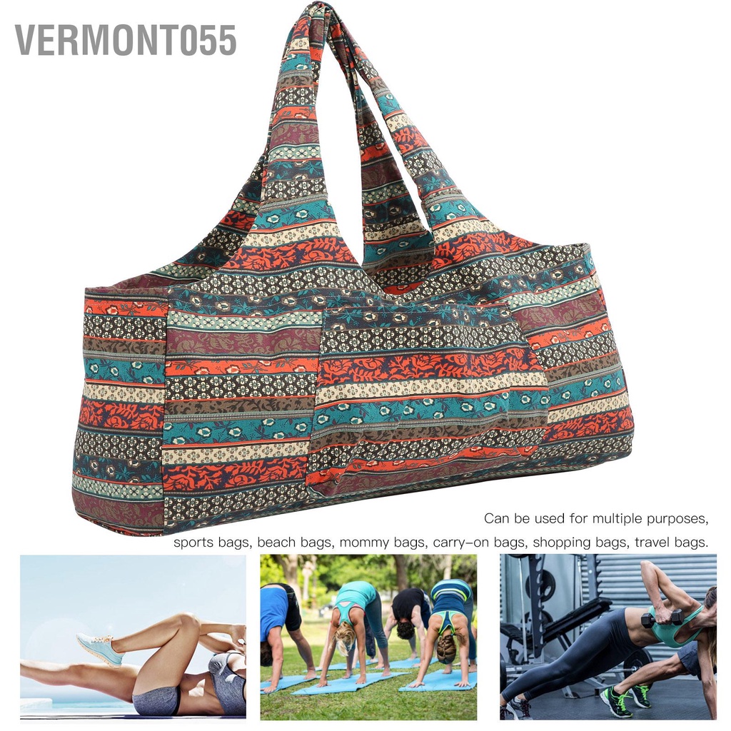 Vermont055 Thoáng khí Quá khổ Phong cách Dân tộc Gói hành lý Túi Quần áo thể dục Du lịch