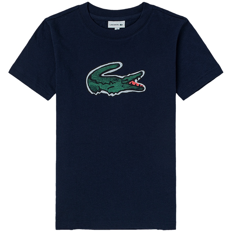 Áo Thun Tay Ngắn In Hình Cá Sấu LACOSTE Thời Trang Dành Cho Trẻ Em