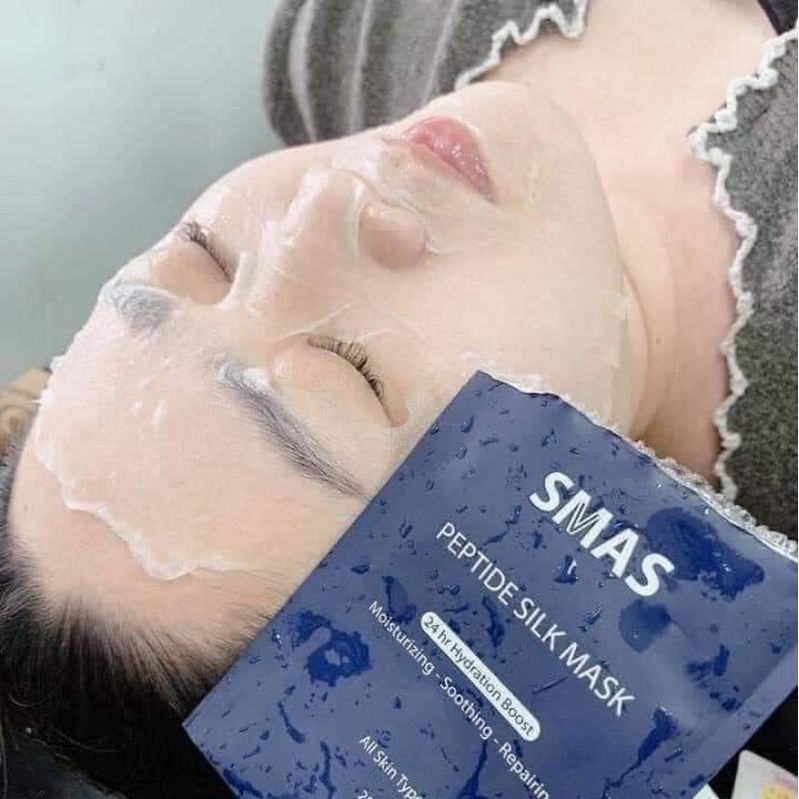 Mặt Nạ Cấp Ẩm, Phục Hồi Da Smas Peptide Silk Mask 24h Hydration