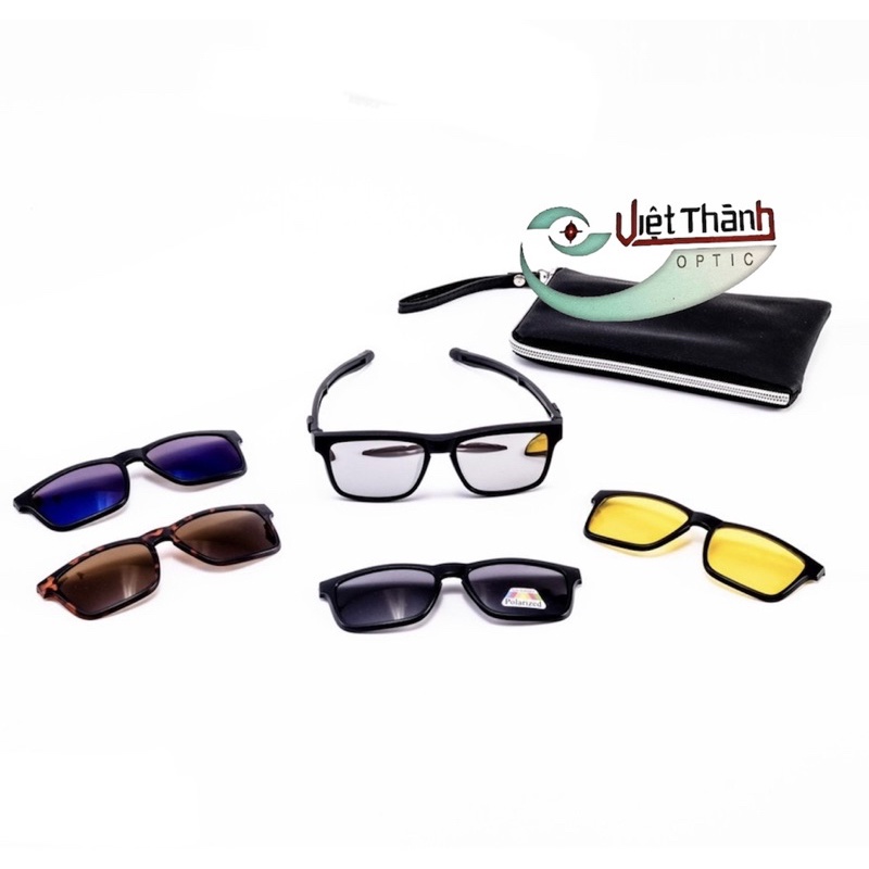 kính 5 in 1 có nam châm chống tuột chuyên kính dành cho người chơi thể thao kính wannahang