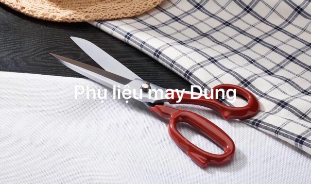 Kéo cắt vải Pin loại cao cấp( có tặng kèm kéo bấm nhỏ)