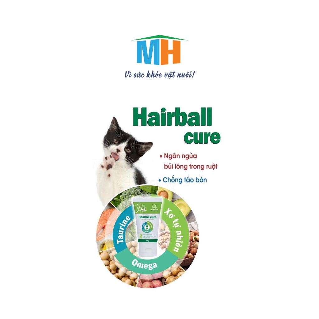 Gel Tiêu Búi Lông Cho Mèo Hairball Cure 40gr- Minh Hiếu Shop