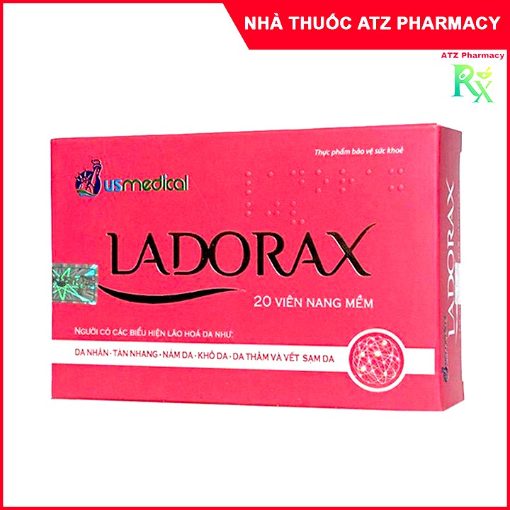Viên Uống Trắng Da LADORAX - hỗ trợ giúp da sáng mịn & bổ sung chất chống oxy hóa-ATZpharmacy