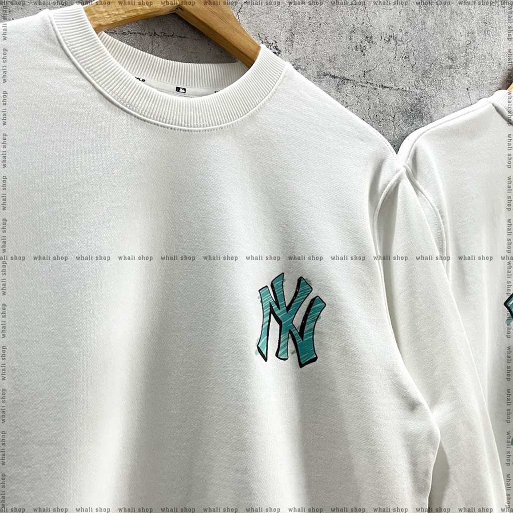 ÁO NỈ MLB BASIC BAG BIG LOGO OVERFIT SWEATSHIRT NEW YORK YANKEES