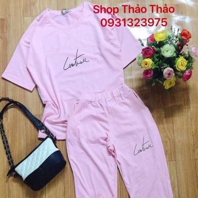 Đồ Bộ Thun Cotton Mẫu Chữ Ký Siêu Hot Giảm 10K Đơn 200K