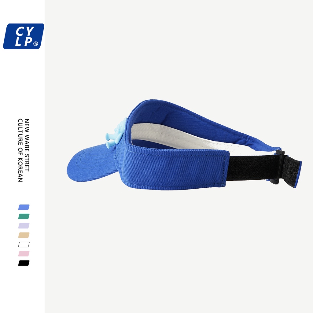 Nón Lưỡi Trai Nửa Đầu Chống Nắng Phong Cách Hàn Quốc Họa Tiết Gấu Hoạt Hình Dễ Thương