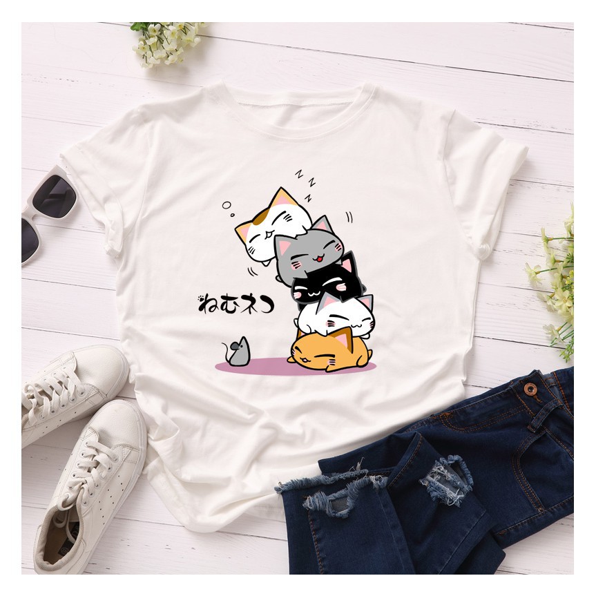 [FREESHIP ĐƠN TỪ 50K] Áo phông 5 mèo và chuột HARI0320
