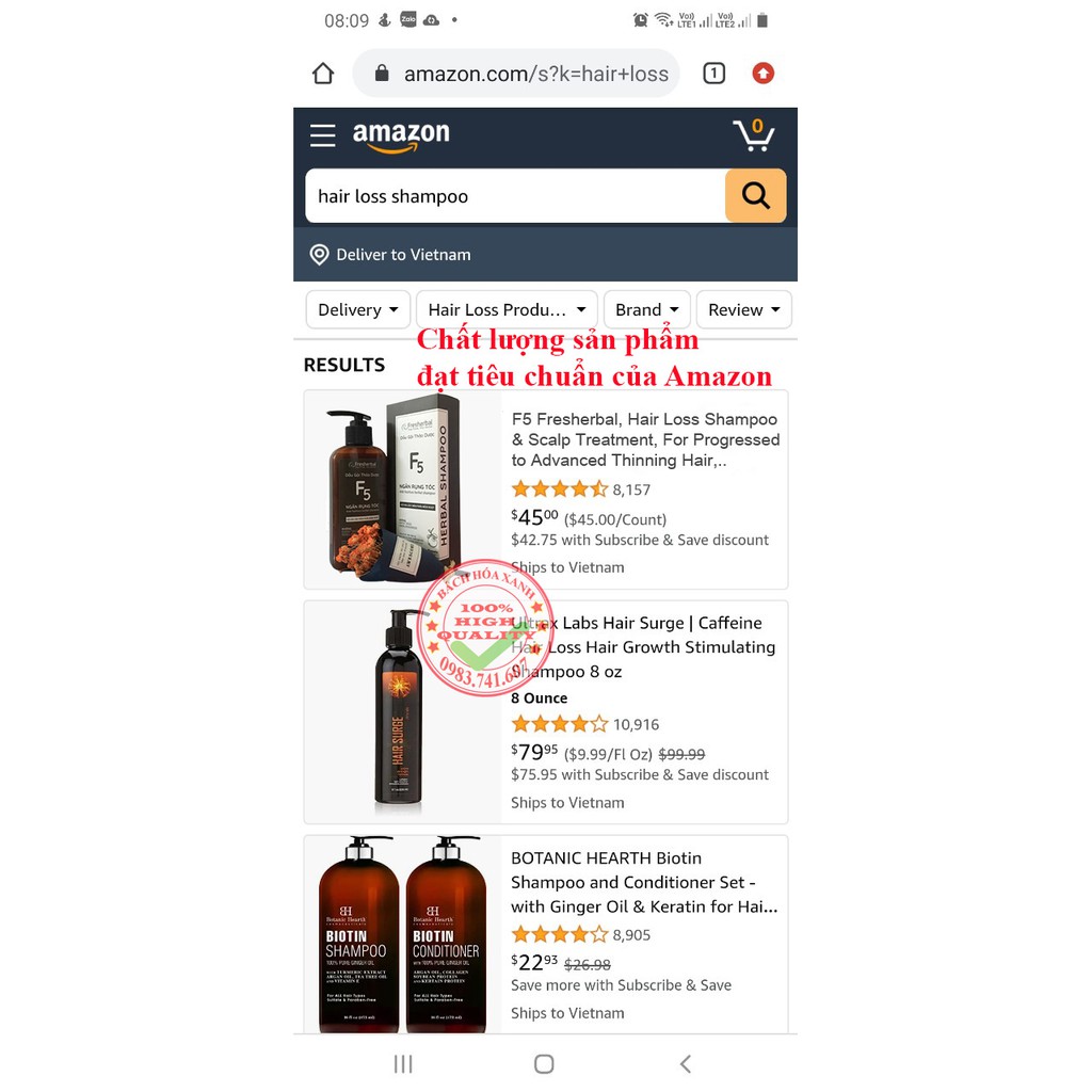 Dầu gội gội thảo dược ngăn rụng tóc F5, giảm rụng tóc, kích thích mọc tóc nhanh, an toàn, không gây kích ứng da đầu | BigBuy360 - bigbuy360.vn