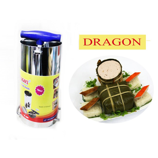 Khuôn Làm Giò Chả Inox 1kg dragon, khuôn là giò thủ