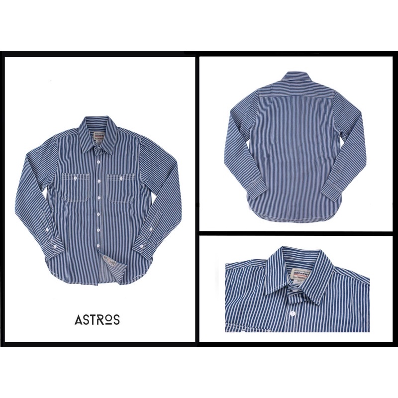 Áo sơ mi kẻ sọc OKONKWO | Astros Menswear