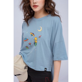 Áo Thun BOO Nữ Oversized Stickers Boo