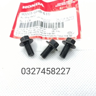 3 ốc bắt nắp nhựa nồi xe WAVE, FUTURE 2, NEO, X.... zin. bu lông 6x12