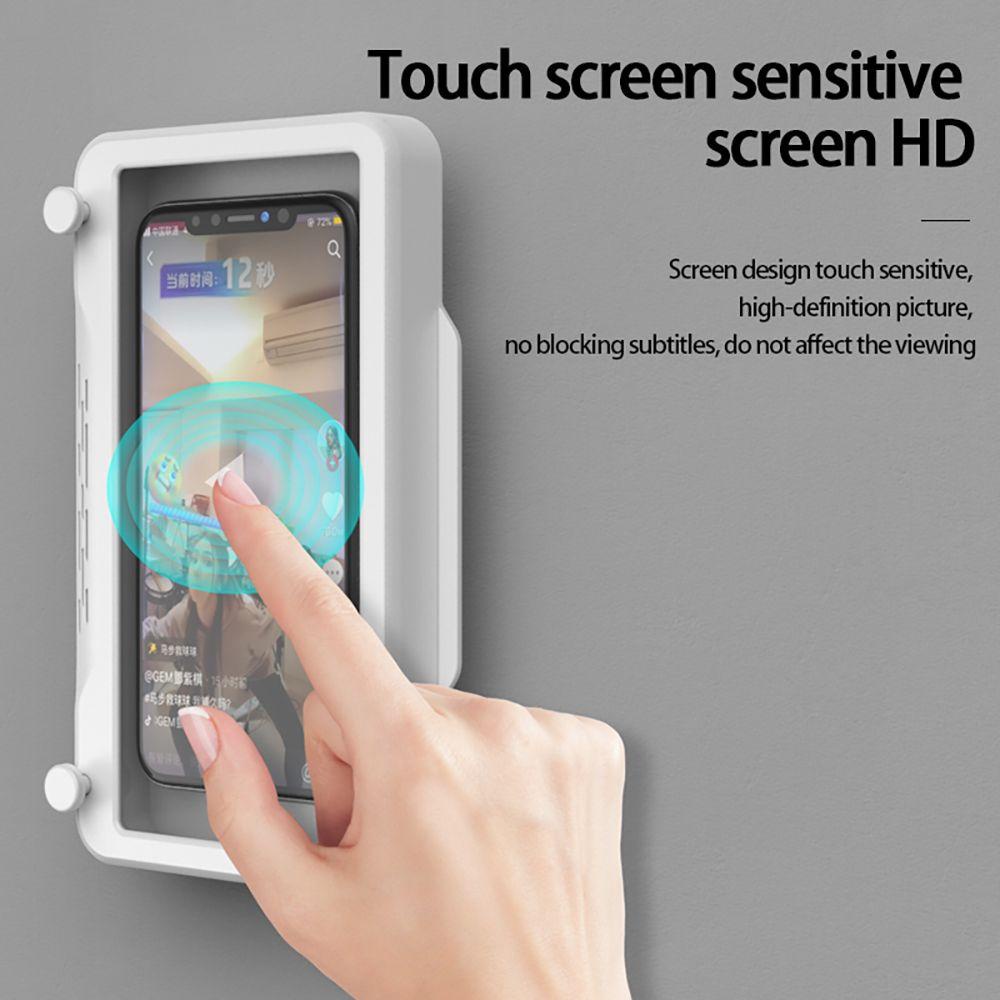 Hộp Đựng Điện Thoại Tự Dính Chống Nước Có Móc Treo Cho Bồn Tắm