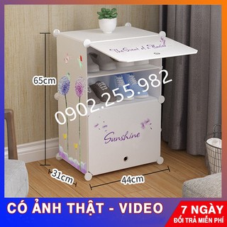 “XẢ KHO” Tủ giày nhựa lắp ghép 4 ô nhỏ (Chia ô) để được 8 đôi Giầy/Dép- LẮP NGANG